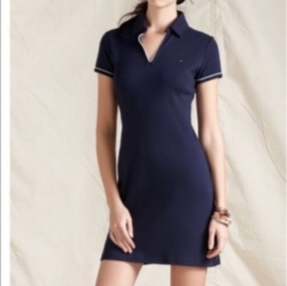 Tommy Hilfiger Tory Short Sleeve Polo Shirt Dress - Picture 2 of 8
